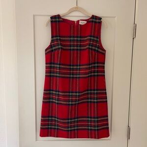 Red Plaid Shift Dress | Aura